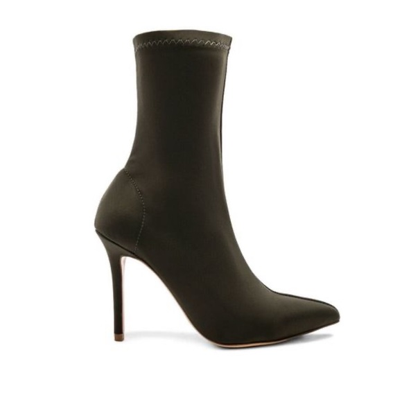 Tony Bianco Exclusive Davis Fitted Sock Boot Khaki - Picture 3 of 8